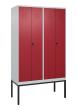 C+P PSA Doppel-Spind Classic PLUS, Gestell, 4 Abteile, 2120x1200x500mm, 7035/300 Produktbild img2 S