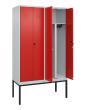 C+P PSA Doppel-Spind Classic PLUS, Gestell, 4 Abteile, 2120x1200x500mm, 7035/302 Produktbild