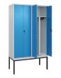 C+P PSA Doppel-Spind Classic PLUS, Gestell, 4 Abteile, 2120x1200x500mm, 7035/501 Produktbild
