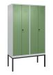 C+P PSA Doppel-Spind Classic PLUS, Gestell, 4 Abteile, 2120x1200x500mm, 7035/601 Produktbild img2 S