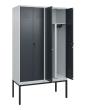 C+P PSA Doppel-Spind Classic PLUS, Gestell, 4 Abteile, 2120x1200x500mm, 7035/701 Produktbild