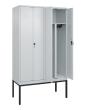 C+P PSA Doppel-Spind Classic PLUS, Gestell, 4 Abteile, 2120x1200x500mm, 7035/703 Produktbild