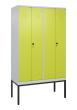C+P PSA Doppel-Spind Classic PLUS, Gestell, 4 Abteile, 2120x1200x500mm, 7035/002 Produktbild img2 S