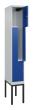 C+P Z-Spind Classic PLUS, Gestell, 2 Abteile, 2120x300x500mm, 7035/5010 Produktbild