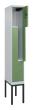 C+P Z-Spind Classic PLUS, Gestell, 2 Abteile, 2120x300x500mm, 7035/6011 Produktbild