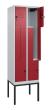 C+P Z-Spind Classic PLUS, Gestell, 4 Abteile, 2120x600x500mm, 7035/3003 Produktbild