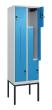 C+P Z-Spind Classic PLUS, Gestell, 4 Abteile, 2120x600x500mm, 7035/5012 Produktbild