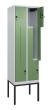 C+P Z-Spind Classic PLUS, Gestell, 4 Abteile, 2120x600x500mm, 7035/6011 Produktbild