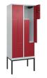 C+P Z-Spind Classic PLUS, Gestell, 4 Abteile, 2120x800x500mm, 7035/3003 Produktbild