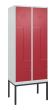 C+P Z-Spind Classic PLUS, Gestell, 4 Abteile, 2120x800x500mm, 7035/3003 Produktbild img2 S
