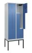 C+P Z-Spind Classic PLUS, Gestell, 4 Abteile, 2120x800x500mm, 7035/5023 Produktbild
