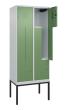 C+P Z-Spind Classic PLUS, Gestell, 4 Abteile, 2120x800x500mm, 7035/6011 Produktbild