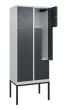 C+P Z-Spind Classic PLUS, Gestell, 4 Abteile, 2120x800x500mm, 7035/7016 Produktbild