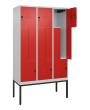 C+P Z-Spind Classic PLUS, Gestell, 6 Abteile, 2120x1200x500mm, 7035/3020 Produktbild