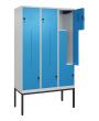C+P Z-Spind Classic PLUS, Gestell, 6 Abteile, 2120x1200x500mm, 7035/5012 Produktbild