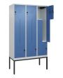 C+P Z-Spind Classic PLUS, Gestell, 6 Abteile, 2120x1200x500mm, 7035/5023 Produktbild