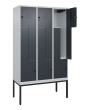 C+P Z-Spind Classic PLUS, Gestell, 6 Abteile, 2120x1200x500mm, 7035/7016 Produktbild