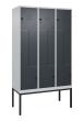 C+P Z-Spind Classic PLUS, Gestell, 6 Abteile, 2120x1200x500mm, 7035/7016 Produktbild img2 S