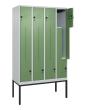 C+P Z-Spind Classic PLUS, Gestell, 8 Abteile, 2120x1200x500mm, 7035/6011 Produktbild