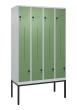 C+P Z-Spind Classic PLUS, Gestell, 8 Abteile, 2120x1200x500mm, 7035/6011 Produktbild img2 S