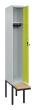 C+P Spind Classic PLUS, Bank, 1 Abteil, 2120x300x815mm, 7035/0024 Produktbild