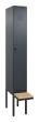 C+P Spind Classic PLUS, Bank, 1 Abteil, 2120x300x815mm, 7016/7016 Produktbild img2 S
