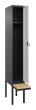 C+P Spind Classic PLUS, Bank, 1 Abteil, 2120x300x815mm, 7016/7035 Produktbild