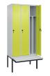 C+P Spind Classic PLUS, Bank, 3 Abteile, 2120x900x815mm, 7035/0024 Produktbild