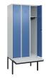 C+P Spind Classic PLUS, Bank, 3 Abteile, 2120x900x815mm, 7035/5023 Produktbild
