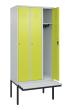 C+P Spind Classic PLUS, Bank, 3 Abteile, 2120x900x815mm, 7035/0024 Produktbild