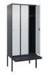 C+P Spind Classic PLUS, Bank, 3 Abteile, 2120x900x815mm, 7016/7035 Produktbild