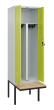 C+P PSA Doppel-Spind Classic PLUS, Bank, 2 Abteile, 2120x600x815mm, 7035/0024 Produktbild