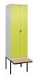 C+P PSA Doppel-Spind Classic PLUS, Bank, 2 Abteile, 2120x600x815mm, 7035/0024 Produktbild img2 S