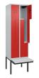 C+P Z-Spind Classic PLUS, Bank, 4 Abteile, 2120x600x815mm, 7035/3020 Produktbild