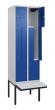 C+P Z-Spind Classic PLUS, Bank, 4 Abteile, 2120x600x815mm, 7035/5010 Produktbild