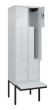 C+P Z-Spind Classic PLUS, Bank, 4 Abteile, 2120x600x815mm, 7035/7035 Produktbild