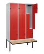C+P Z-Spind Classic PLUS, Bank, 6 Abteile, 2120x1200x815mm, 7035/3020 Produktbild