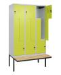 C+P Z-Spind Classic PLUS, Bank, 6 Abteile, 2120x1200x815mm, 7035/0024 Produktbild
