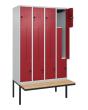 C+P Z-Spind Classic PLUS, Bank, 8 Abteile, 2120x1200x815mm, 7035/3003 Produktbild