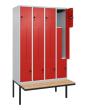 C+P Z-Spind Classic PLUS, Bank, 8 Abteile, 2120x1200x815mm, 7035/3020 Produktbild