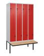 C+P Z-Spind Classic PLUS, Bank, 8 Abteile, 2120x1200x815mm, 7035/3020 Produktbild img2 S