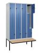 C+P Z-Spind Classic PLUS, Bank, 8 Abteile, 2120x1200x815mm, 7035/5023 Produktbild