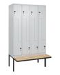 C+P Z-Spind Classic PLUS, Bank, 8 Abteile, 2120x1200x815mm, 7035/7035 Produktbild img2 S