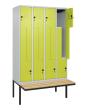 C+P Z-Spind Classic PLUS, Bank, 8 Abteile, 2120x1200x815mm, 7035/0024 Produktbild