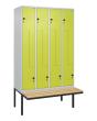 C+P Z-Spind Classic PLUS, Bank, 8 Abteile, 2120x1200x815mm, 7035/0024 Produktbild img2 S