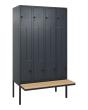 C+P Z-Spind Classic PLUS, Bank, 8 Abteile, 2120x1200x815mm, 7016/7016 Produktbild img2 S