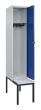 C+P Spind Classic PLUS, Bank, 1 Abteil, 2120x400x815mm, 7035/5010 Produktbild