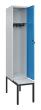 C+P Spind Classic PLUS, Bank, 1 Abteil, 2120x400x815mm, 7035/5012 Produktbild