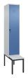 C+P Spind Classic PLUS, Bank, 1 Abteil, 2120x400x815mm, 7035/5023 Produktbild img2 S