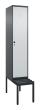 C+P Spind Classic PLUS, Bank, 1 Abteil, 2120x400x815mm, 7016/7035 Produktbild img2 S